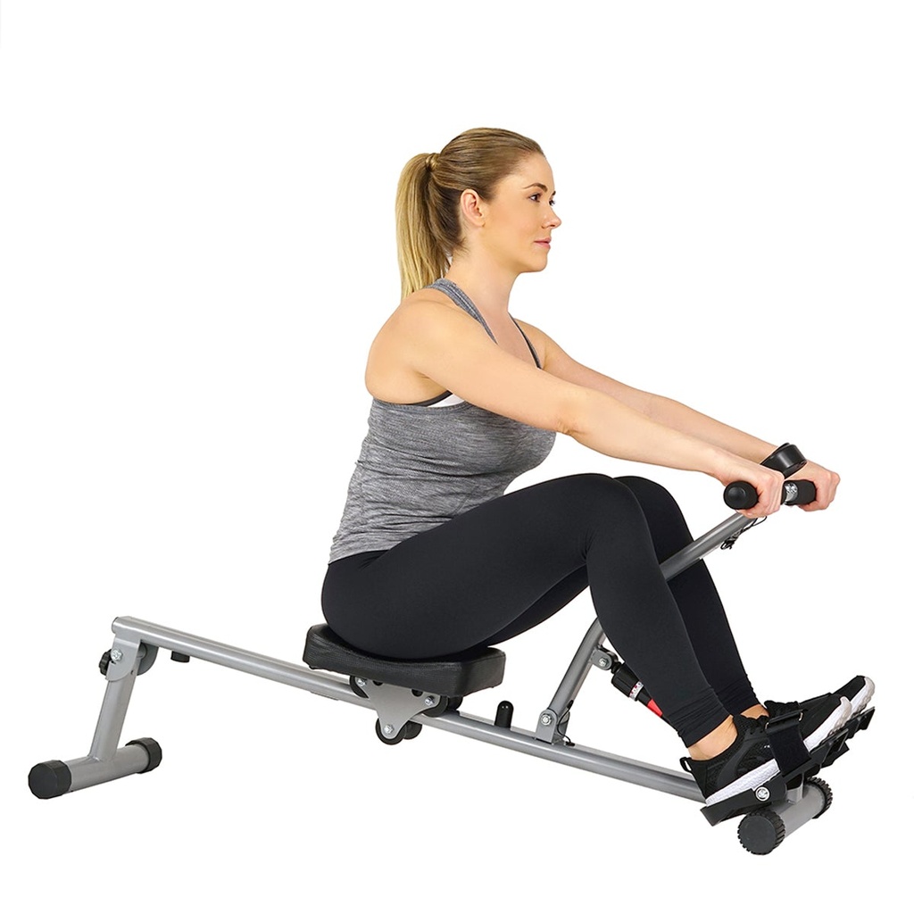  MAQUINA DE REMO CON RESISTENCIA AJUSTABLE Y MONITOR DIGITAL SF-RW1205 SUNNY HEALTH FITNESS